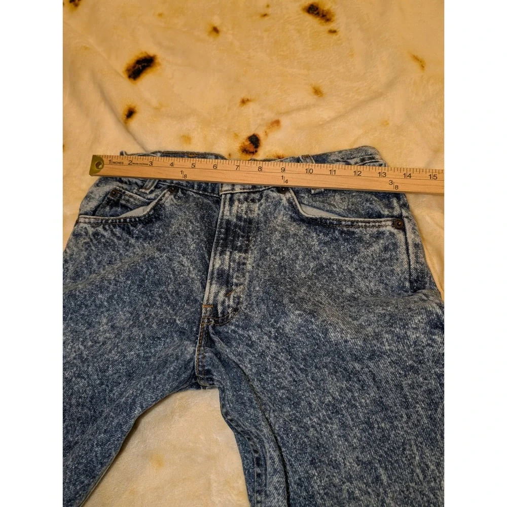 Levis Jeans Mens 28X32 705 Student  Made in USA Acid Wash Orange Tab Straight